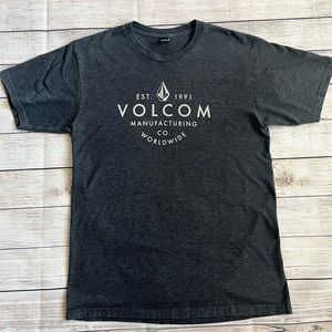 Mens Volcom T-shirt - dark Gray - Medium